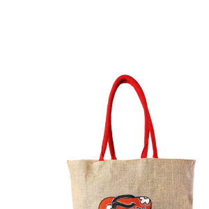 กระเป๋าช้อปปิ้งผ้าปอกระเจาลามิเนตทนทานเป็นมิตรกับสิ่งแวดล้อมพร้อมการพิมพ์ Azo ฟรีแบบกําหนดเองด้ามจับเบาะราคาไม่แพง - Product Image 3