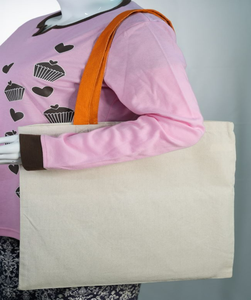 Bolsa de lona de algodón orgánico Calico reutilizable 100% ecológica, bolsa de compras a granel de gran capacidad con logotipo personalizado impreso - Product Image 2