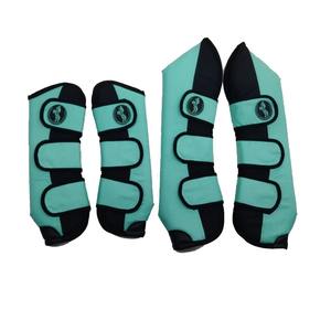 Bottes de brossage personnalisées pour chevaux avec technologie d'absorption des chocs offrant une protection des tendons et des jarrets Fabriqué au Pakistan - Product Image 1