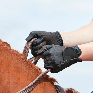 Nouveauté, vente chaude, gants d'équitation d'hiver, écologiques, sur mesure, en cuir/spandex, unisexe, sangle de poignet réglable - Product Image 2