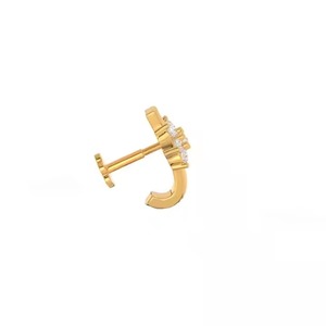 Hot Selling 14kt Yellow Gold <b>Nose</b> <b>Pin</b> Crafted with Lab Grown Diamonds Factory Price Fashion Jewelry Collection - Product Image 6