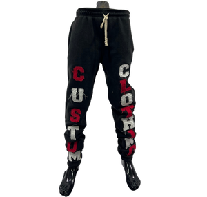 Personalizado de alta calidad desgastado bordado Jogger ácido lavado Scrunch inferior pantalones de chándal de talla grande cintura elástica pantalones de chándal para hombre - Product Image 1