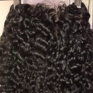 Vente chaude De Luxe Indien Temple Armure Meilleure Qualité Remy Temple Trame De Cheveux Humains Naturel Brut Vague D'eau Bouclés Coudre Tissage Cheveux - Product Image 1