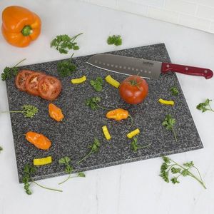 Planche à découper de luxe en marbre avec une texture élégante et élégante, parfaite pour servir des desserts de charcuterie et des planches à fromage lors des fêtes - Product Image 1