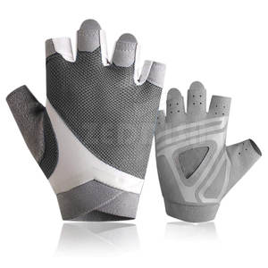 Guantes de levantamiento de pesas de cuero transpirable con logotipo personalizado para hombres y mujeres guantes de levantamiento de gimnasio - Product Image 1