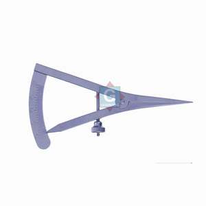 Calibre Castroviejo en acier inoxydable de haute qualité, droit, manuel, portée de mesure de 7 cm, 0-20 mm, utilisation hospitalière - Product Image 4