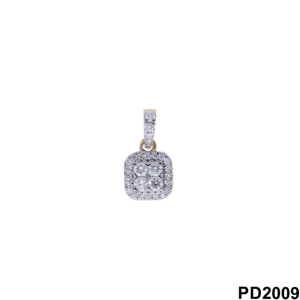 Elegancia Atemporal, Brillo Radiante, Colgante de Diamantes Naturales de 0.35 CTW con Baño de Rodio en Oro de 14K, Colgantes de Diamantes para Mujer - Product Image 2