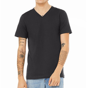 Summer Cheap High Quality Wholesale Men Cotton <b>Polyester</b> <b>T</b> <b>Shirt</b> Black - Product Image 1