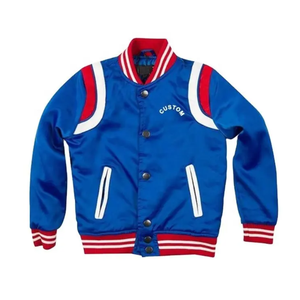 <b>Plus</b> <b>Size</b> Men's Winter Custom Varsity <b>Jacket</b> with Front Logo Wool Blend Canvas Wholesale - Product Image 4