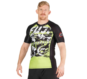 Hommes Rash Guard Anti-UV UPF50 Chemise de compression respirante à manches courtes et à séchage rapide pour la plongée MMA et Jiu Jitsu - Product Image 6