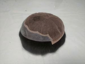 Meilleure qualité Air BD indien Remy perruque de cheveux crépus droite et vague de corps d'eau avec style de vague profonde 100% densité Mono Base toupet - Product Image 6