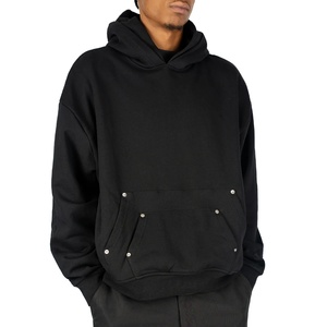 Custom hoodies embroidered front logo fleece hoodies wholesale blank cotton hoodies bulk manufacturer 2026 - Product Image 1