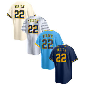 Nouveau 2025 maillots de Baseball de haute qualité pour hommes broderie cousue col en v Sublimation vente en gros uniforme de Baseball pour hommes vierges - Product Image 6
