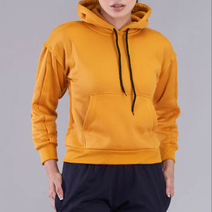 Sudaderas con Capucha para Mujer, Invierno, Casual, Estilo Urbano, Hombros Caídos, Transpirables, Ecológicas, 100% Algodón, Diseño de Marca Personalizada - Product Image 2