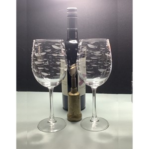 High End Quality Fantastic Handmade Eco-Friendly <b>Glass</b> Wine <b>Glasses</b> BRUSHSTROKE BLISS Bring Elegance Celebrations Dinners Quiet - Product Image 3