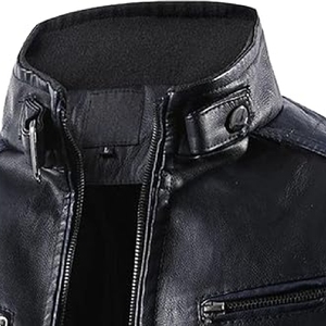 Dernière conception 2025 veste de moto en cuir de course automobile confortable pour une utilisation en extérieur col montant avant imperméable respirant unisexe - Product Image 2