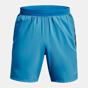 Bermuda en coton pour homme, tissu peigné respirant, anti-rides, taille moyenne, design avec cordon de serrage, avec motif unique - Product Image 1