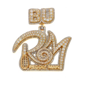 Boucles d'oreilles unisexes personnalisées 10Kt or blanc/jaune Hip Hop 7.27ct diamants naturels boucles d'oreilles tendance mariages fêtes cadeau chrétien - Product Image 6