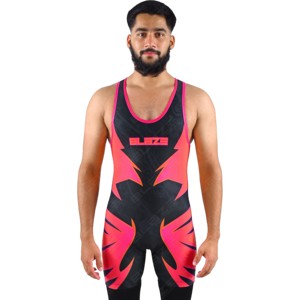 Singulet de lutte avec sublimation de logo personnalisé avec uniforme de lutte tricoté de grande taille et lavé - Product Image 4