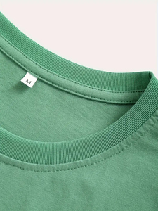 T-shirts pour hommes avec logo personnalisé de qualité supérieure 100% coton poids lourd long Stock, vêtements en vrac, mélange de vêtements en balle, vêtements d'occasion - Product Image 4