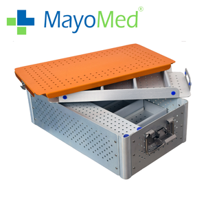 Boîte de stérilisation MayoMed à double couche en aluminium, stérilisateur manuel à autoclave pour instruments chirurgicaux, certifié CE - Product Image 2