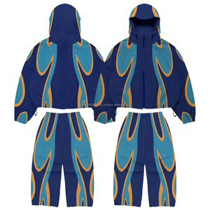 Fabricante de Conjuntos Deportivos Personalizados, Chaqueta con Cierre y Bordado, Conjunto de Pantalones Deportivos, Pantalones Deportivos de Nailon con Bloques de Color, Trajes Deportivos Cortavientos para Hombre - Product Image 1
