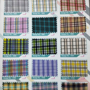 ผ้านิ่มสำหรับนักเรียนกระโปรงพลีทเส้นด้ายโพลีคอตตอนย้อมสี60/40 - Product Image 1