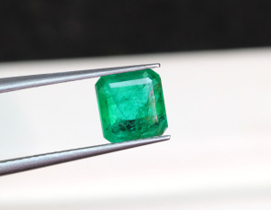 Chính hãng Emerald đá quý 6mm hình vuông mặt ngọc lục bảo đá quý bán quý zambian Emerald đá để làm đồ trang sức - Product Image 1