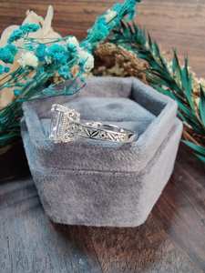 925 Silver Radiant Cut Wedding Band Vintage 2.50 CTW Original Moissanite Diamond Engagement Ring Fine Jewelry for Women - Product Image 5