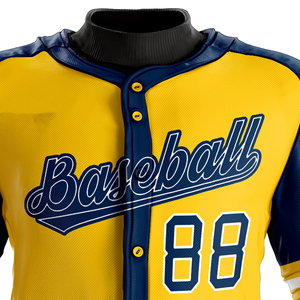 Uniforme de béisbol personalizado de buena calidad profesional hecho 100% poliéster sublimado uniforme de béisbol Jersey conjunto completo - Product Image 5