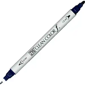 [·库雷托] 库雷托之字形双尖记号笔清洁颜色F，深蓝色 (TCS-6000T-035) (5支) 钢笔墨笔漫画笔