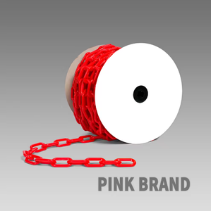 Cadena de Seguridad de 35 Metros en Espiral, Cadena de Eslabones de Plástico PE Multicolor de 8mm Estándar de Taiwán, Color Único a Petición del Cliente - Product Image 2