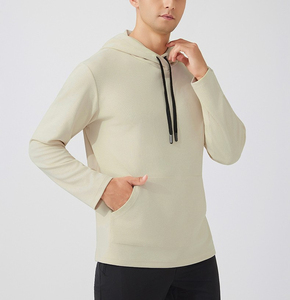 Sweats à capuche unis pour hommes 100% coton Pullover Street Wear Sweat à capuche vintage - Product Image 6