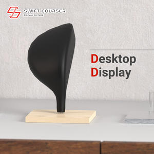 Présentoir d'accessoires de tête de golf en bois personnalisé pour comptoir - Product Image 4