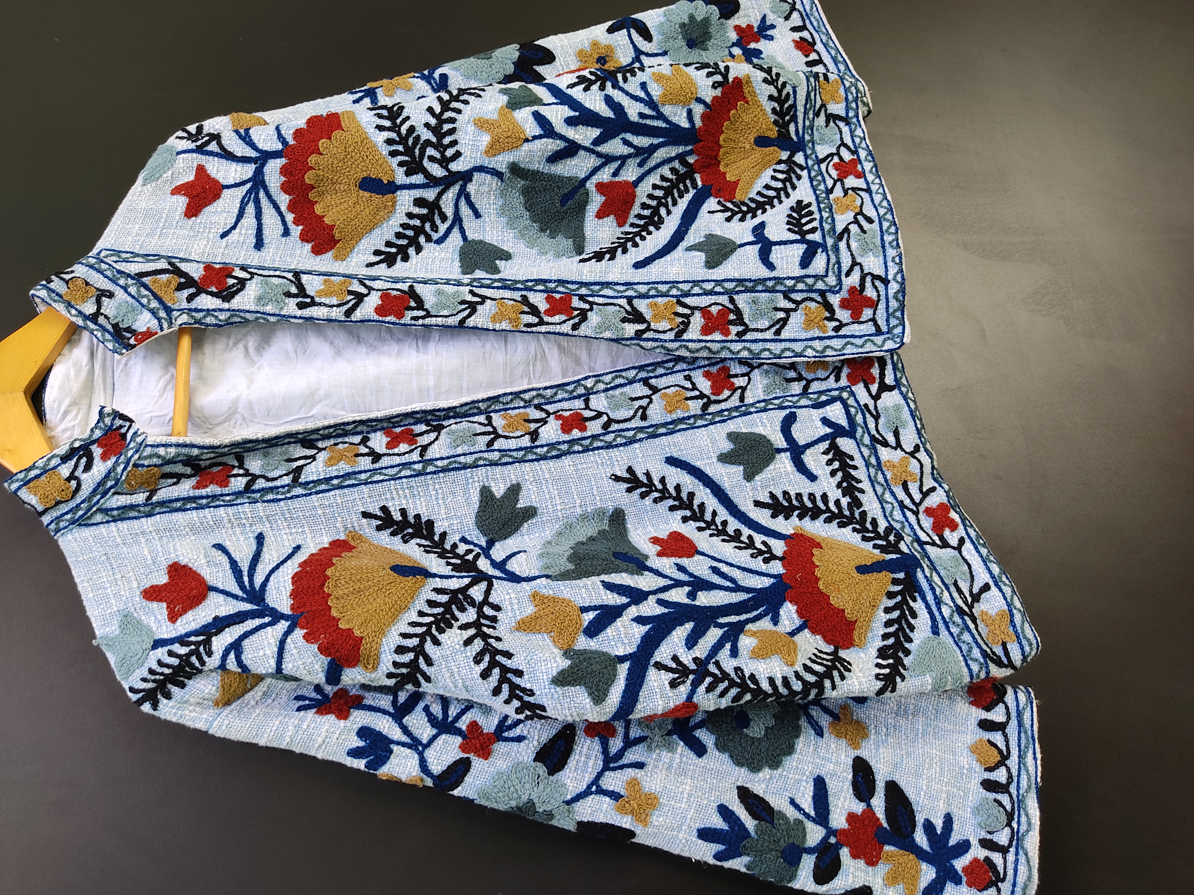 boho chic embroidered wedding dress