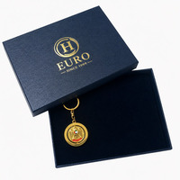 Caja de Regalo con Logotipo Personalizado al por Mayor, Caja de Embalaje Magnética de Cartón Rígido Azul Oscuro con Inserto de Espuma EVA