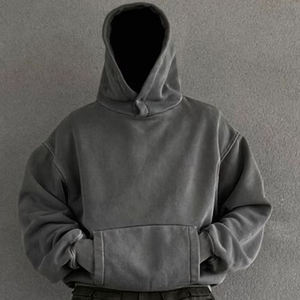 Sweat-shirt à capuche décontracté à manches longues pour hommes, pull d'automne avec motif brodé et capuche de poche à cordon de serrage - Product Image 1