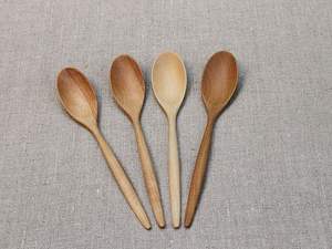 Ensemble d'ustensiles de cuisine en bois et cuillères en bois durables avec poignée en bois confortable - Product Image 6