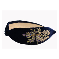 Serre-têtes personnalisés brodés et pailletés pour femmes et filles, en velours, 22 cm de circonférence, faible MOQ, usage quotidien