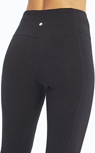 High Waist Seamless Black <b>Yoga</b> Leggings Full Length Elastic Waist Solid Color Spandex Nylon <b>Pants</b> for <b>Women</b> - Product Image 6