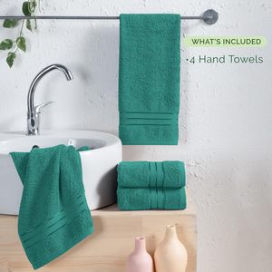 100% Turkish Cotton Bath Hand Towels Eco-friendly & <b>Super</b> Soft 16"x28" Quick-Dry Absorbent & Antimicrobial Washcloths - Product Image 2