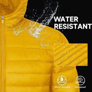 Veste d'hiver coupe-vent pour homme, col montant slim, doublure en coton, tissu formel, motif chaud, doudoune OEM - Product Image 6