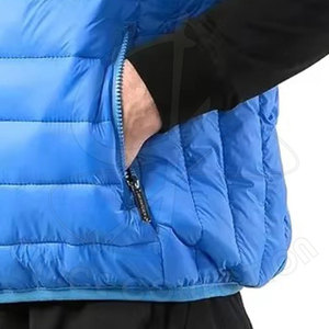 Wholesale New Design Male's Puffer Sleeveless <b>Vest</b> 100% Polyester Windbreaker Thick Puffer <b>Vest</b> With Private Label's - Product Image 6