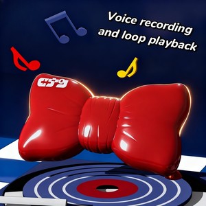 Detective Style Bowknot <b>Recording</b> Keychain Toy for Anime Gift - Product Image 3