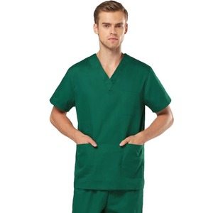 Vêtements médicaux femmes fermeture éclair ouverture gommage manteau col rond coton allaitement uniforme Spa vêtements de travail médecin salopette vétérinaire - Product Image 1