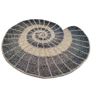 Mantel Individual de diseño de caracol con cuentas de satén moderno para el hogar, decoración de mesa de fiesta temática de playa, banquete de boda, decoración de mesa de comedor, venta - Product Image 1