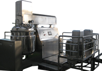 Machine à émulsionner les lotions cosmétiques par levage hydraulique sous vide 50L 100L, homogénéisateur de crème 7,5 kW 380V/220V, mélangeur