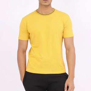 เสื้อยืดผู้ชายคุณภาพสูง เสื้อยืดลำลองน้ำหนักเบา สีพื้น ลายพิมพ์ เสื้อยืดผู้ชาย - Product Image 4