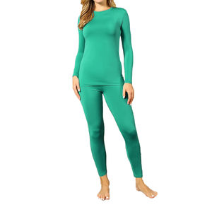 Ensemble de survêtements thermiques respirants d'hiver pour femmes Couleur et logo personnalisés Épaisseur standard Long John - Product Image 6