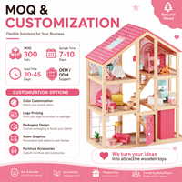Rumah Boneka Kayu Besar untuk Anak-anak 3 Lantai, Rumah Bermain dengan Perlengkapan Furnitur, Hadiah Mainan Khusus untuk Anak Perempuan |   rumah boneka